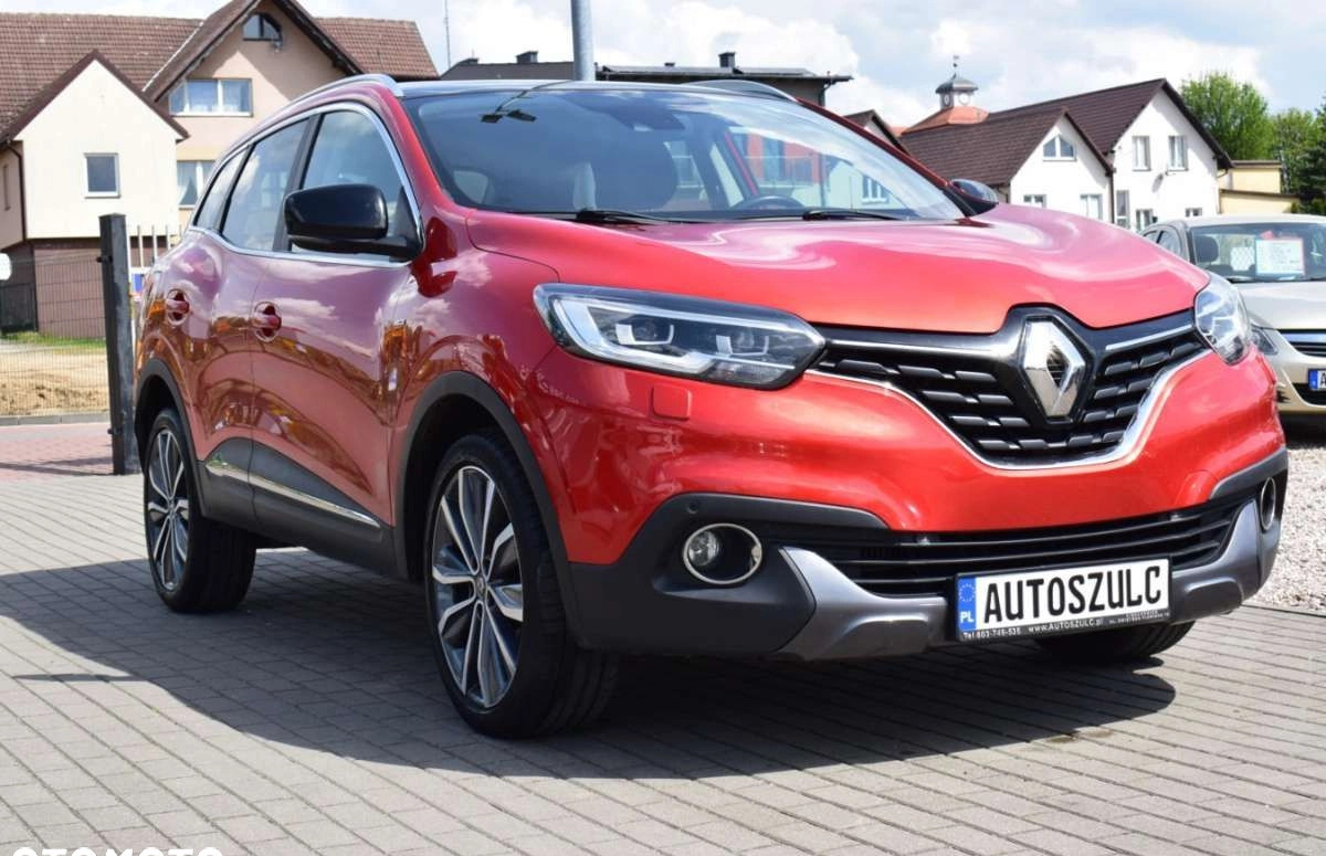 Renault Kadjar cena 58700 przebieg: 169635, rok produkcji 2016 z Zagórz małe 596